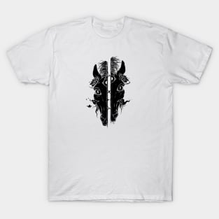 Split Face Horse, Weird Art T-Shirt